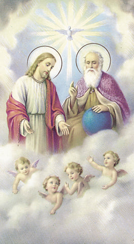 Holy Trinity Paper Catholic Prayer Holy Card Pack of 100