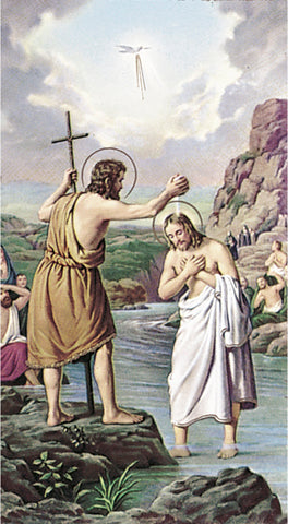 Saint John the Baptist Paper Catholic Prayer Holy Card Pack of 100