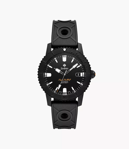 Zodiac ZO9289 Super Sea Wolf Compression Diver Automatic Rubber Strap