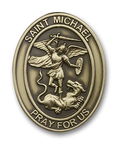 St. Michael Auto Sun Visor Clip for Car Truck Driver