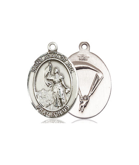 Extel Oval Medium Pewter St Joan of Arc Paratrooper Medal