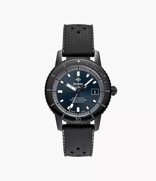 Zodiac ZO9595 Super Sea Wolf Ceramic Compression Rubber Strap