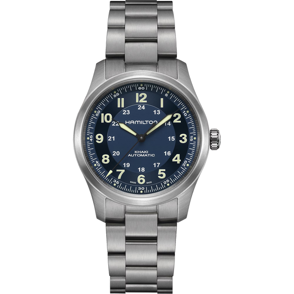 Hamilton H70205140 Khaki Field Titanium Auto 38mm Blue