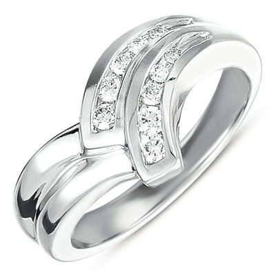 0.19 ctw. CHANNEL SET DIAMOND RING D4179WG