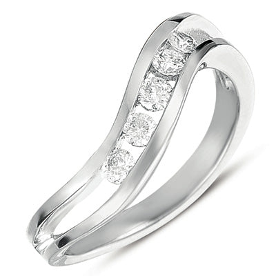 0.31 ctw. CHANNEL SET DIAMOND RING D4180WG