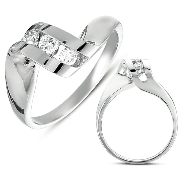 0.18 ctw. CHANNEL SET DIAMOND RING D4181WG
