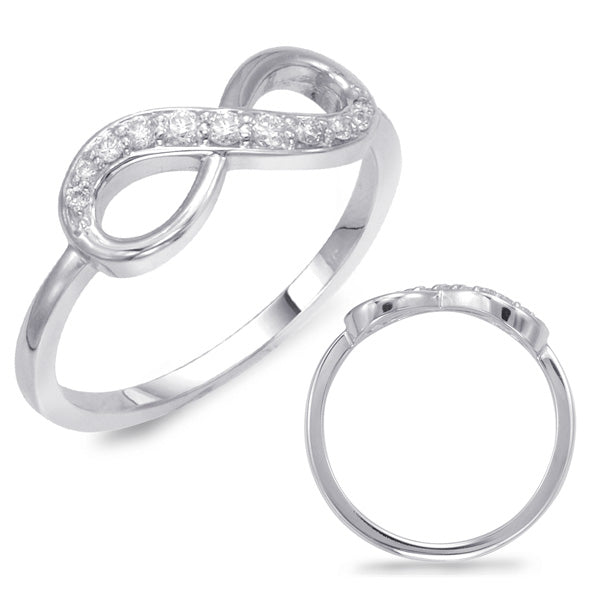 0.13 ctw. WHITE GOLD INFINITY SIGN RING D4359WG
