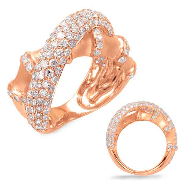 2.14 ctw. ROSE GOLD DIAMOND FASHION RING D4377RG