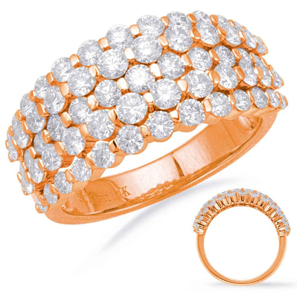 1.97 ctw. ROSE GOLD DIAMOND FASHION RING D4401RG