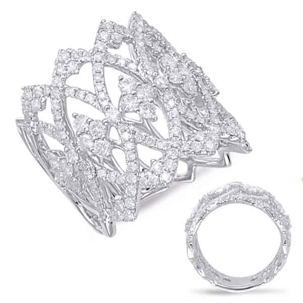 1.74 ctw. WHITE GOLD DIAMOND FASHION RING D4574WG