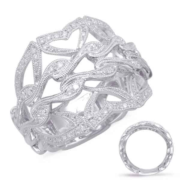 0.32 ctw. WHITE GOLD DIAMOND FASHION RING D4579WG