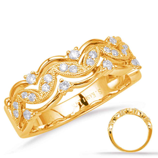 0.26 ctw. YELLOW GOLD DIAMOND FASHION RING D4642YG