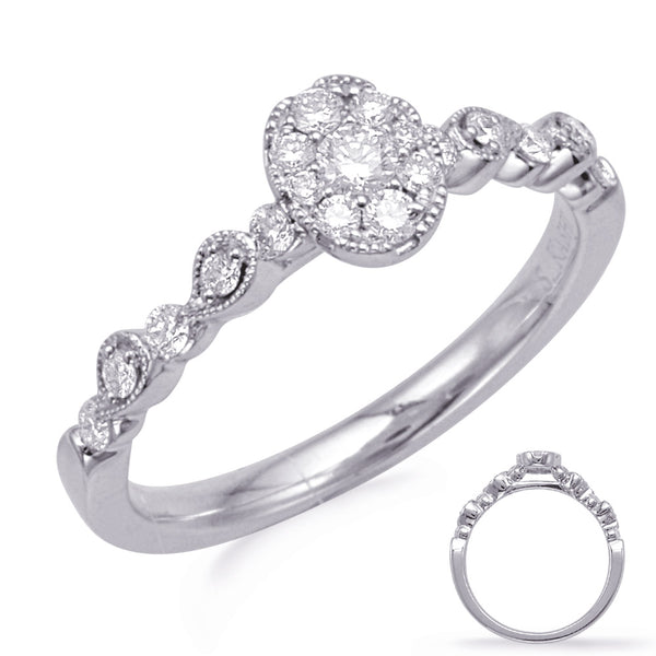 0.32 ctw. WHITE GOLD DIAMOND FASHION RING D4738WG