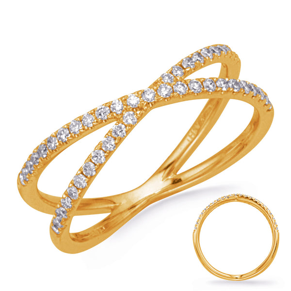 0.31 ctw. YELLOW GOLD FASHION DIAMOND RING D4784YG