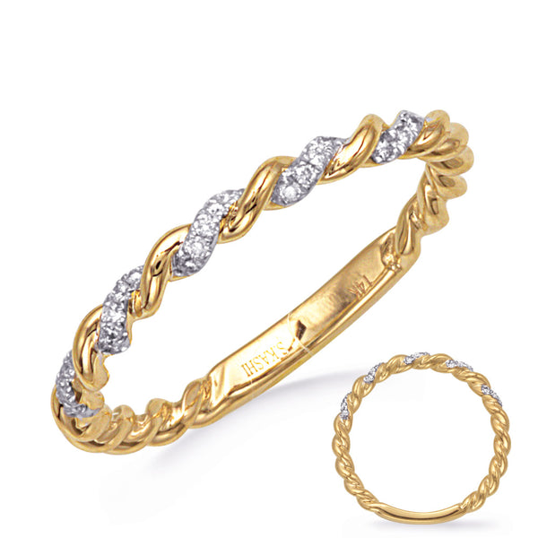 0.09 ctw. YELLOW GOLD DIAMOND RING D4820YG
