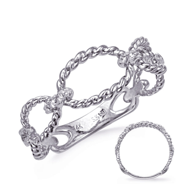 0.09 ctw. WHITE GOLD DIAMOND RING D4822WG