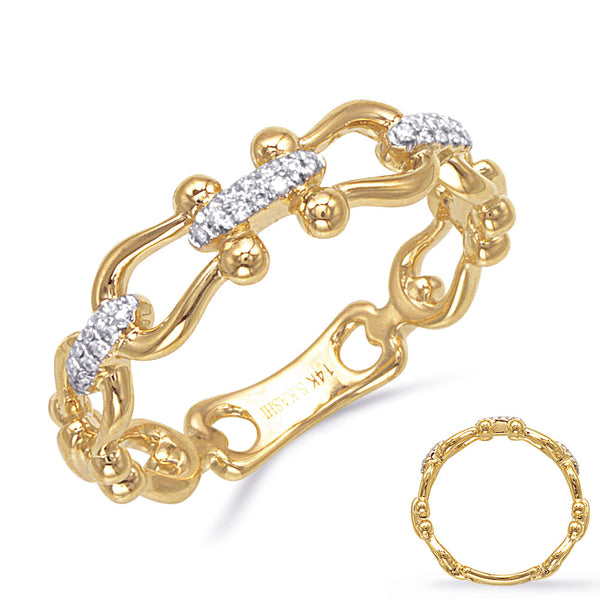 0.09 ctw. YELLOW GOLD DIAMOND RING D4872YG