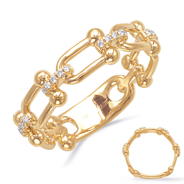 0.10 ctw. YELLOW GOLD DIAMOND RING D4873YG