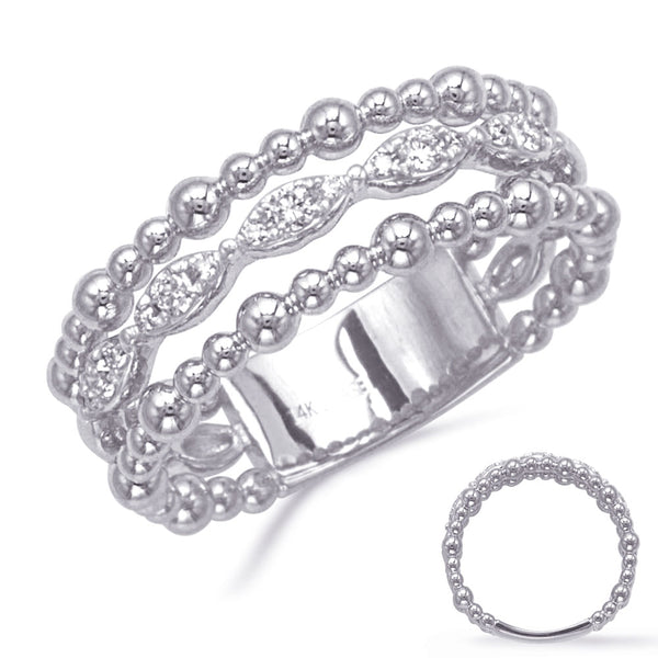 0.18 ctw. WHITE GOLD DIAMOND RING D4875WG