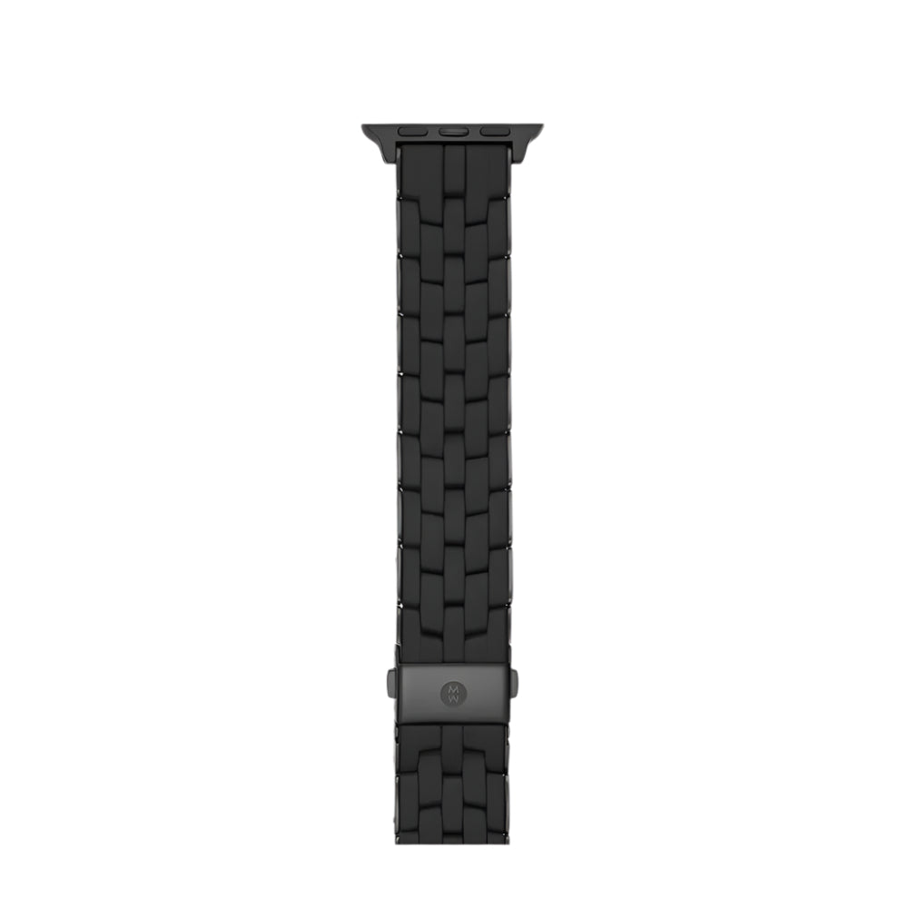 Michele Black Silicone-Wrapped Bracelet Band for Apple Watch®