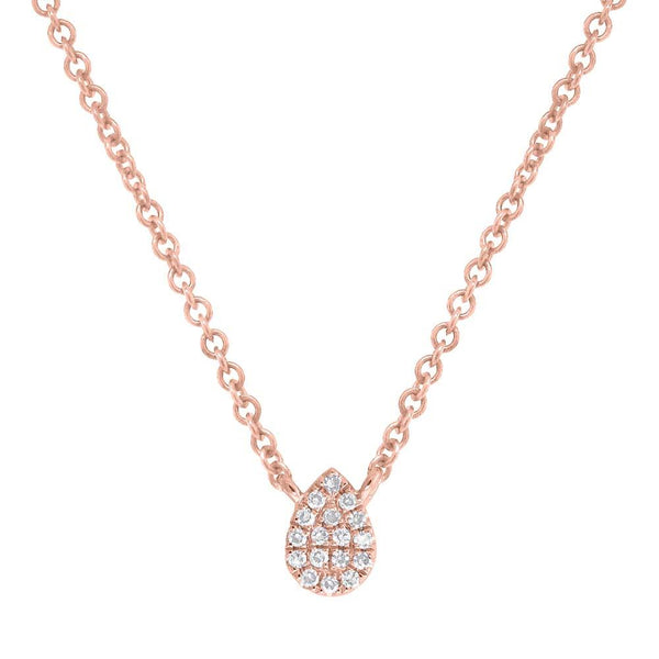 Shy Creation 0.05Ct Diamond Pave Necklace SC55006683