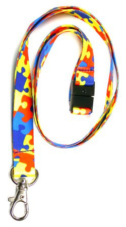 Autism Ribbon Lanyard