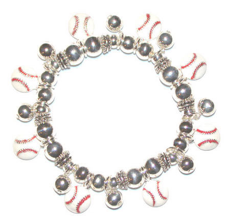 Awesome Baseball Charm Bracelet