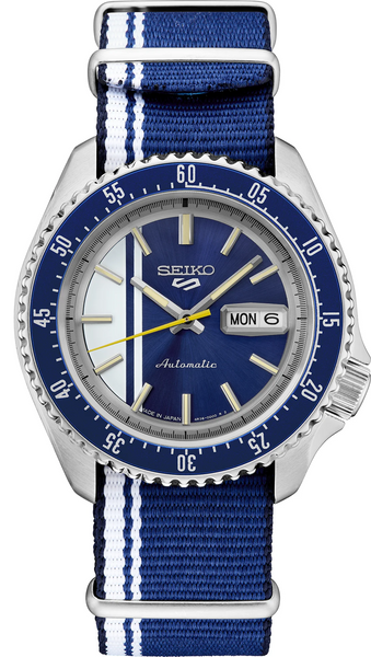 Seiko 5 Sports SRPK69 Special Edition SKX Style Blue White Automatic
