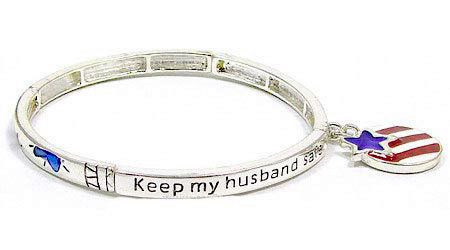 Stackable Keep My Husband Safe Bracelet