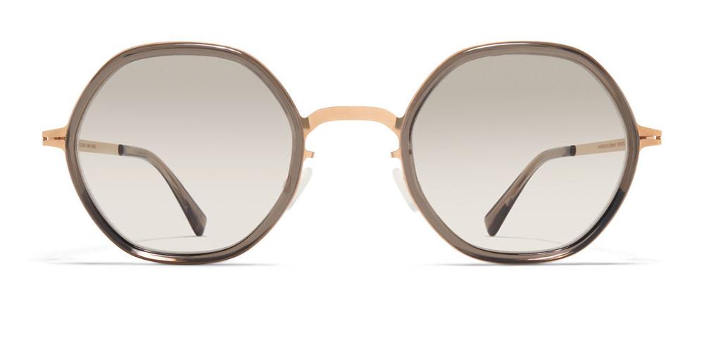 ALYA Rose Gold Round Sunglasses