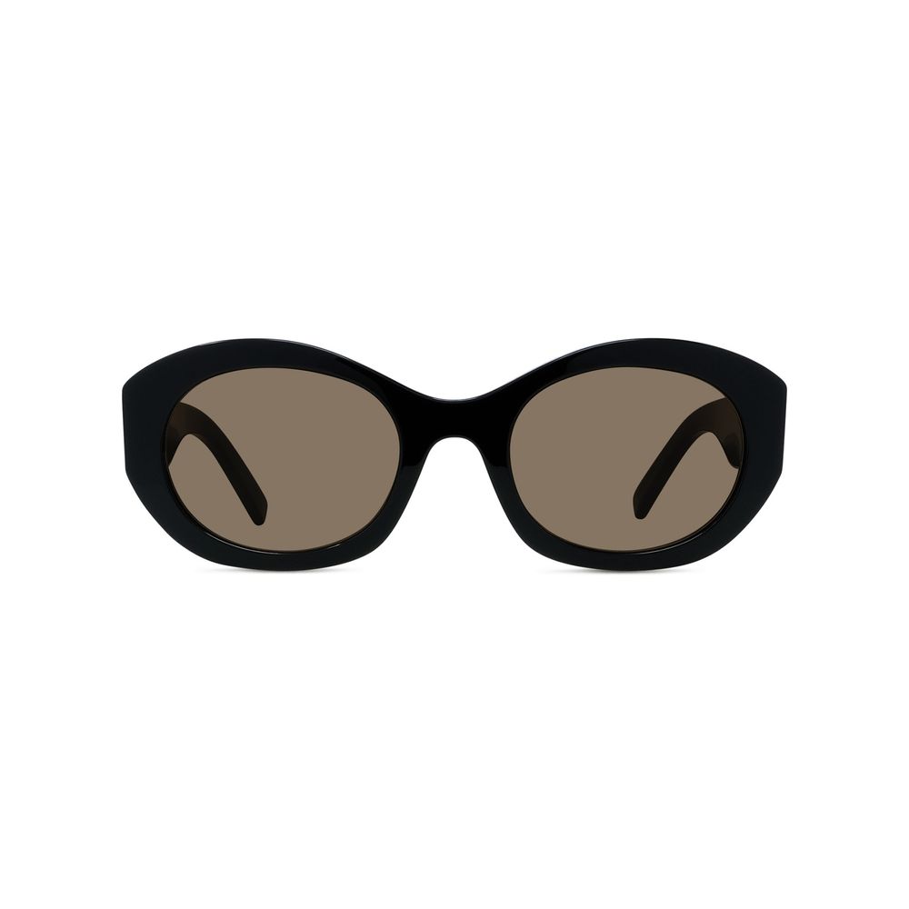 4G Black Oval Sunglasses