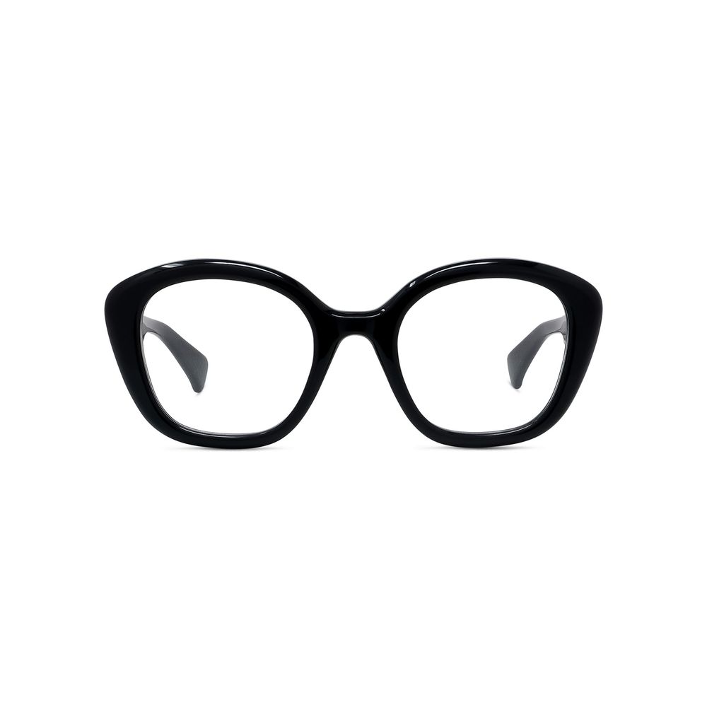 1970 Black Geometric Eyeglasses