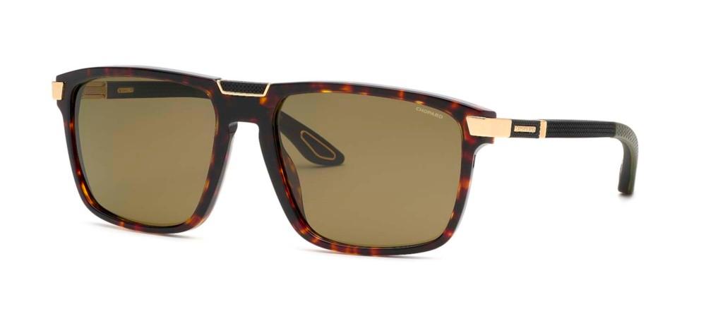 SCH359V Havana Geometric Sunglasses
