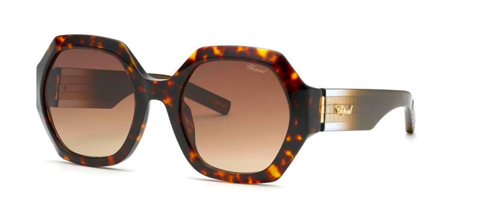 SCH362M Havana Geometric Sunglasses