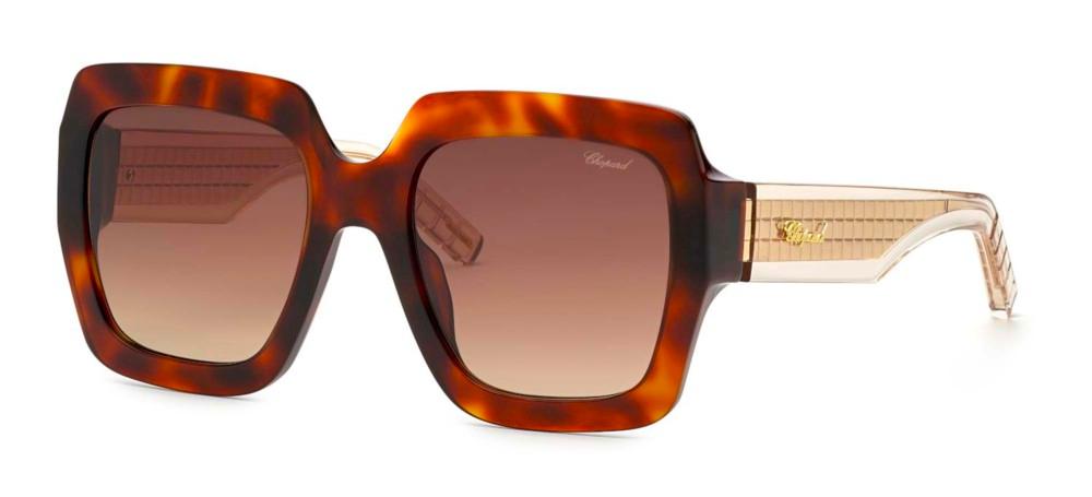 SCH363M Havana Geometric Sunglasses