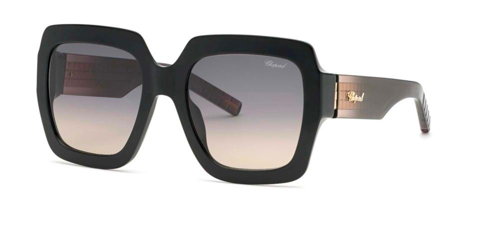 SCH363M Black Geometric Sunglasses