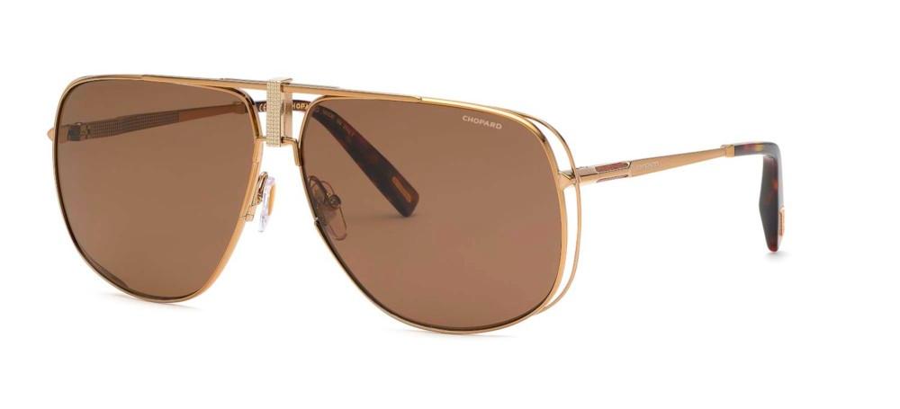 SCHG91V Gold Pilot Sunglasses
