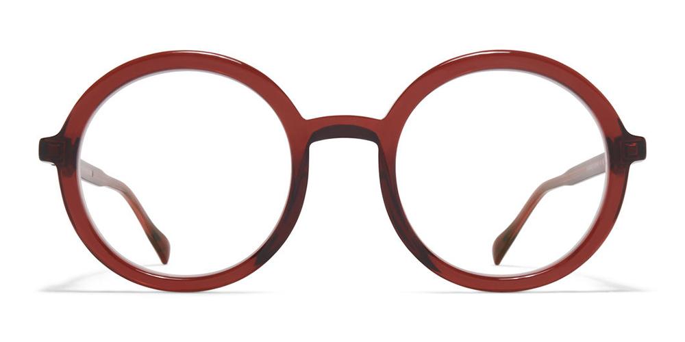 TEEMA Red Round Eyeglasses