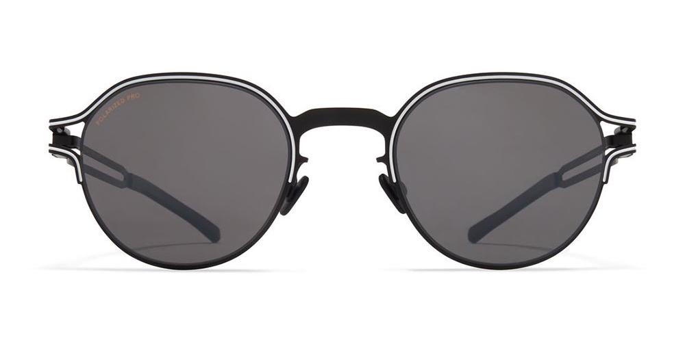 VAASA SUN Black Round Sunglasses