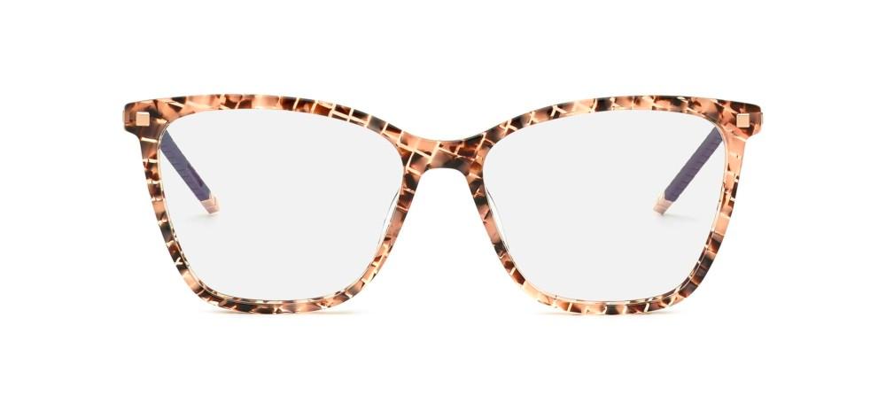 VCH349M Havana Geometric Eyeglasses