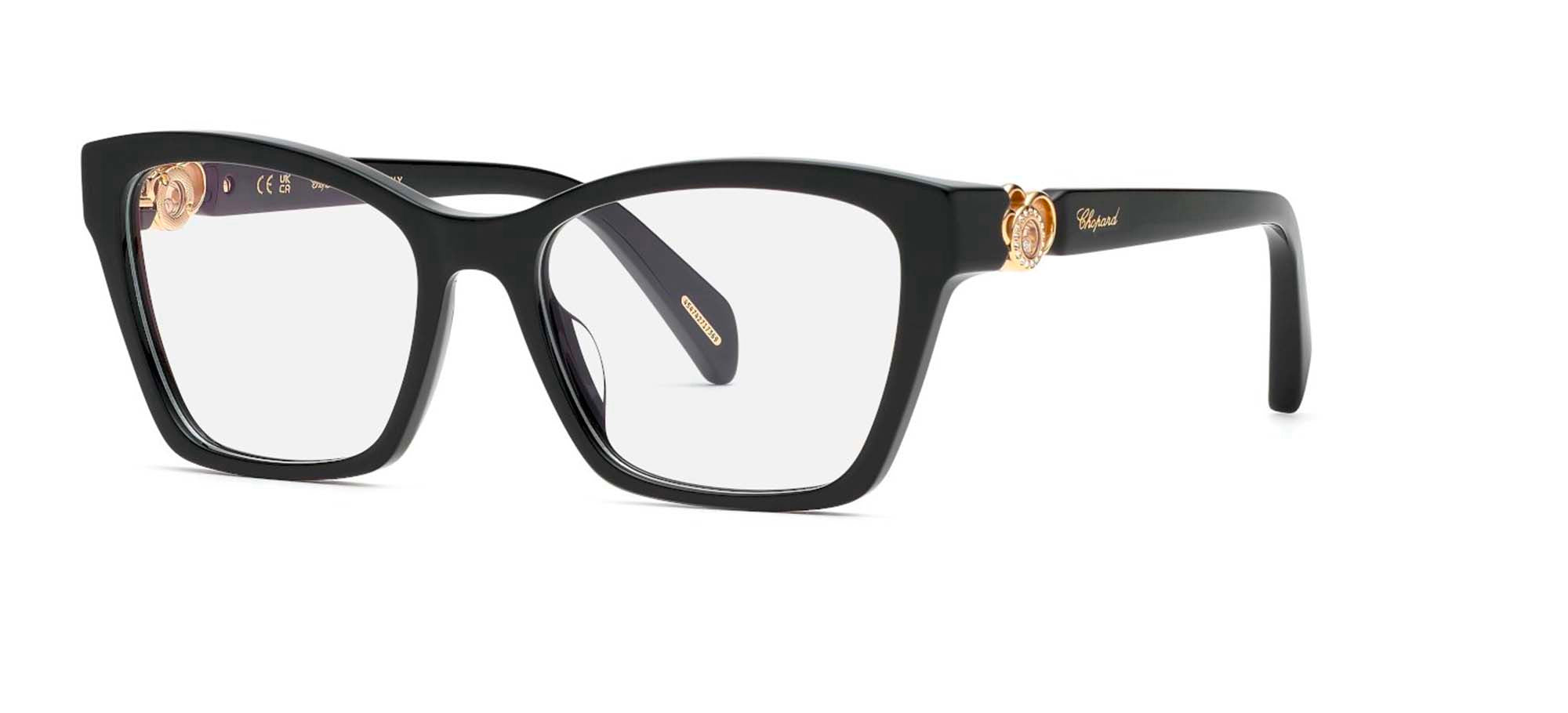 VCH355S Black Geometric Eyeglasses