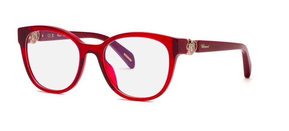 VCH356S Red Geometric Eyeglasses