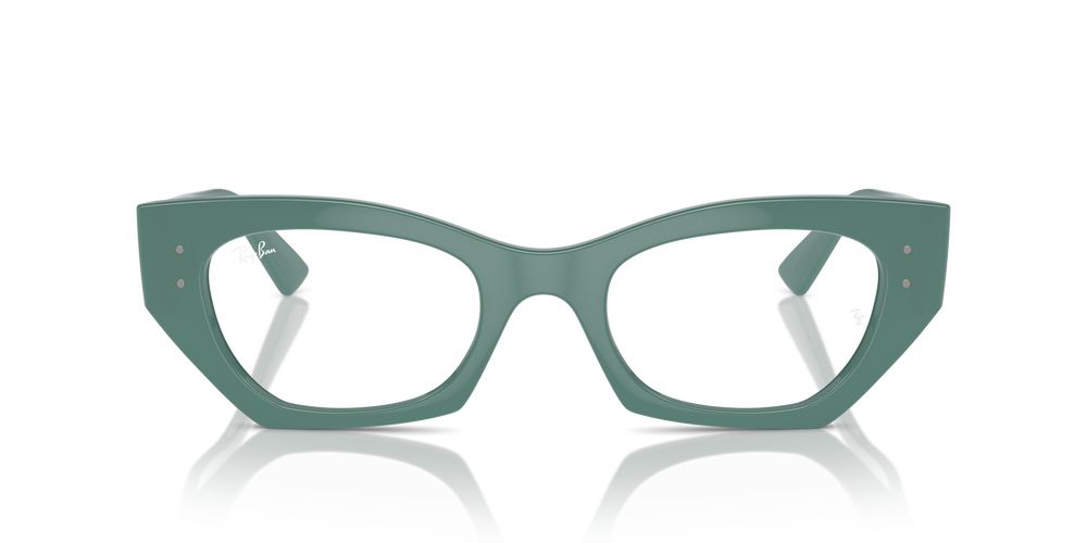 ZENA RX 7330 Green Geometric Eyeglasses