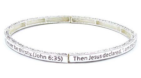 Stackable John 6:35 Bracelet
