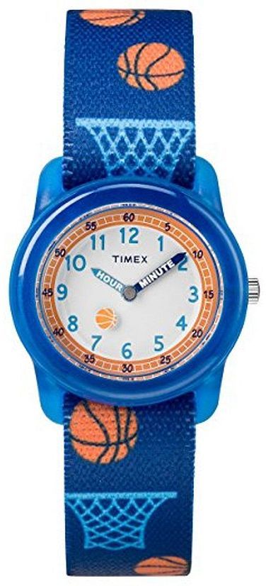 Kid's Timex Time Machines Boys Blue Basketball Nylon Watch TW7C16800 TW7C16800XY