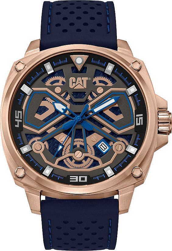 Men's CAT Caterpillar Tokyo Rose Gold Skeleton Dial Watch AJ19121126
