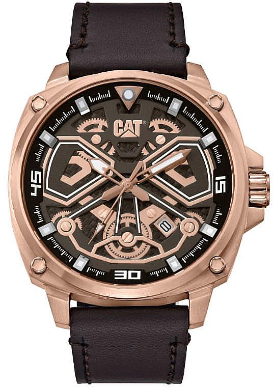 Men's CAT Caterpillar Tokyo Rose Gold Skeleton Dial Watch AJ19135129
