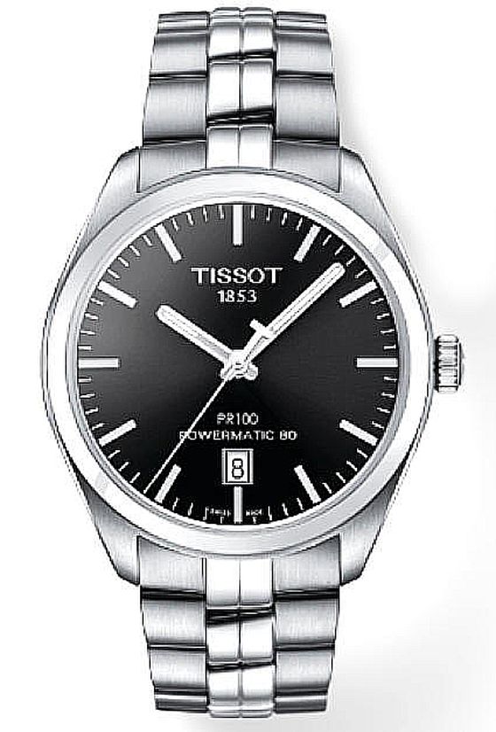 Men's Tissot 1853 PRS 100 Powermatic 80 Swiss Automatic Watch T1014071105100