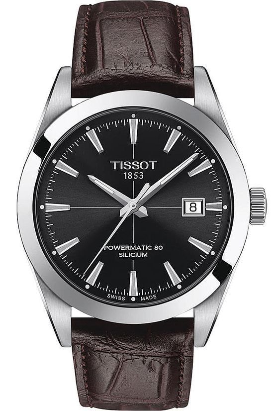 Mens Tissot 1853 Gentleman Powermatic 80 Silicium Automatic Watch T1274071605101