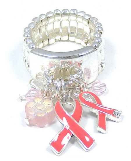 Pink Ribbon Cha Cha Ring